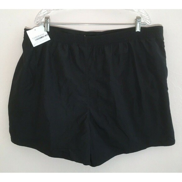 CROFT & BARROW sz 24W Tummy Slimmer Solid Black Shorts w/ Slimming Panty beneath - Picture 2 of 3